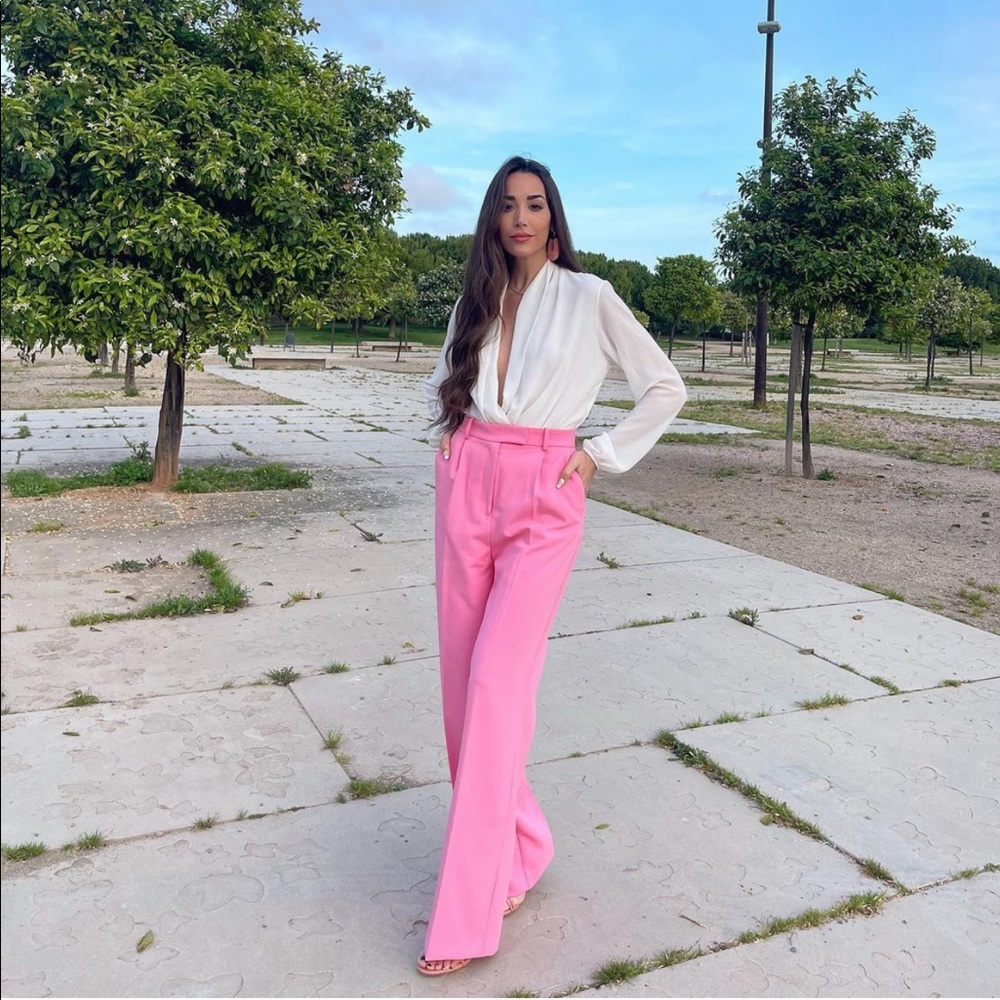 🔥Zara wide leg menswear pants